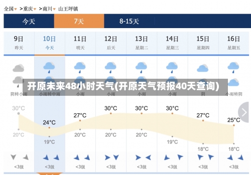 开原未来48小时天气(开原天气预报40天查询)