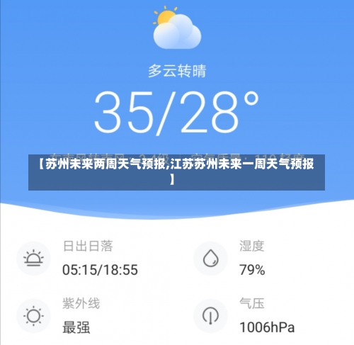 【苏州未来两周天气预报,江苏苏州未来一周天气预报】