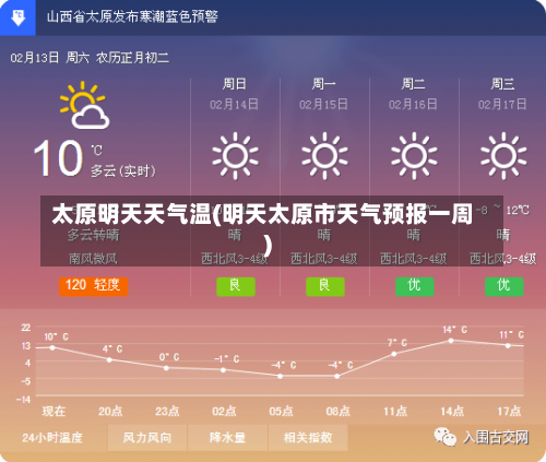 太原明天天气温(明天太原市天气预报一周)