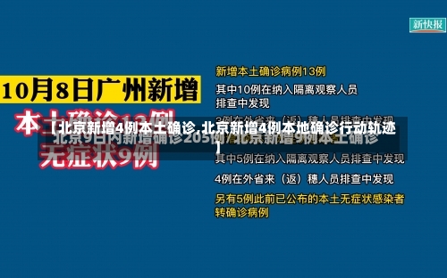 【北京新增4例本土确诊,北京新增4例本地确诊行动轨迹】-第3张图片