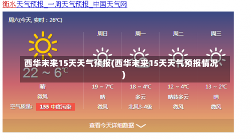 西华未来15天天气预报(西华未来15天天气预报情况)-第2张图片