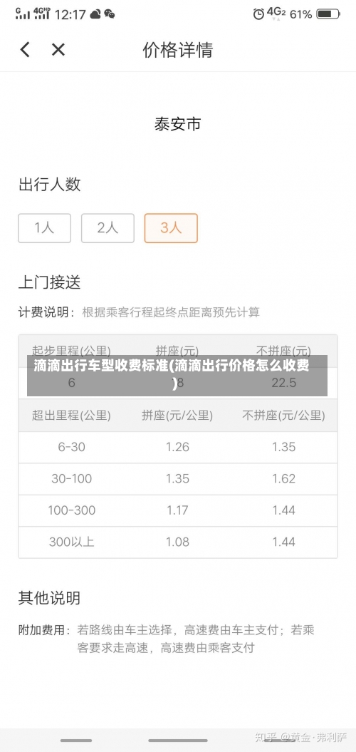 滴滴出行车型收费标准(滴滴出行价格怎么收费)