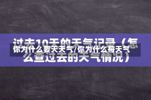 你为什么要天天气/你为什么每天气-第3张图片