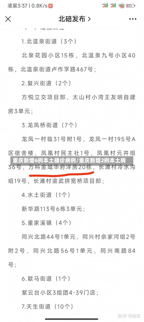 重庆新增6例本土确诊病例/重庆新增2例本土病-第1张图片