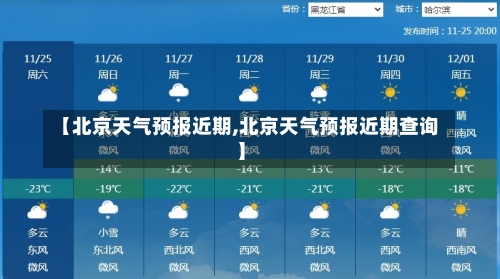 【北京天气预报近期,北京天气预报近期查询】-第1张图片