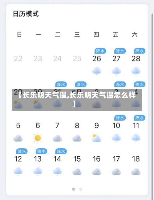 【长乐明天气温,长乐明天气温怎么样】