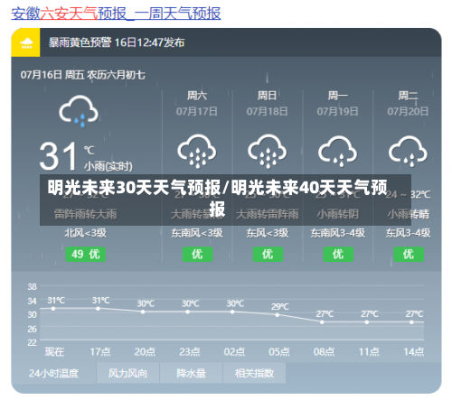 明光未来30天天气预报/明光未来40天天气预报-第1张图片