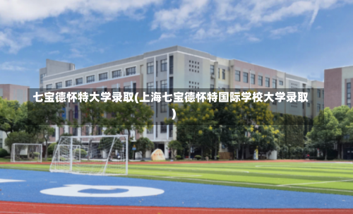 七宝德怀特大学录取(上海七宝德怀特国际学校大学录取)-第2张图片