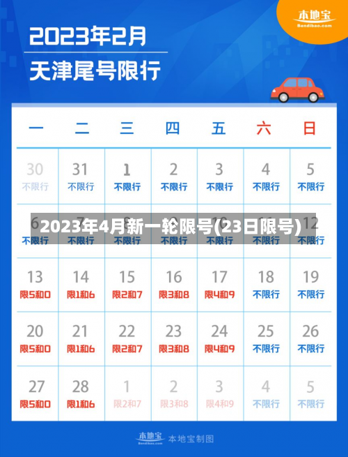 2023年4月新一轮限号(23日限号)-第3张图片