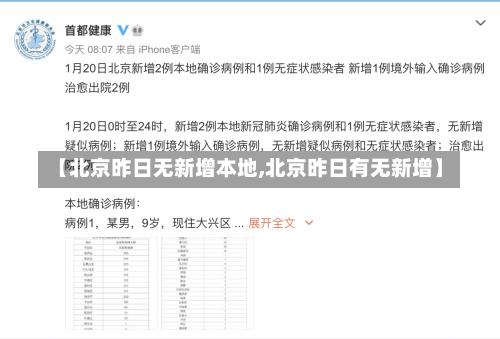 【北京昨日无新增本地,北京昨日有无新增】-第2张图片