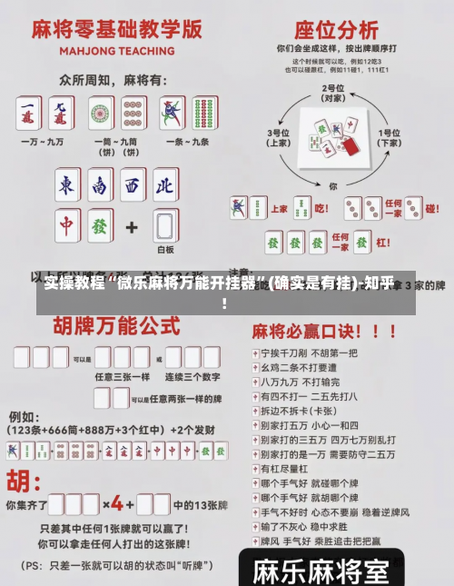 实操教程“微乐麻将万能开挂器”(确实是有挂)-知乎!-第3张图片