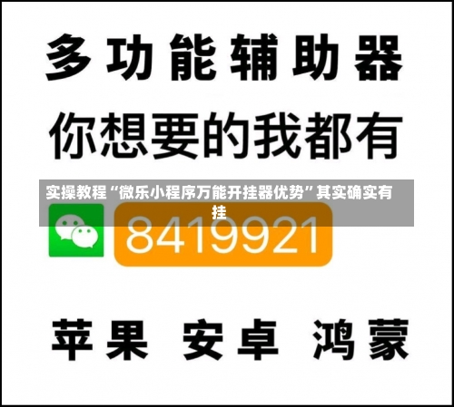 实操教程“微乐小程序万能开挂器优势”其实确实有挂-第1张图片